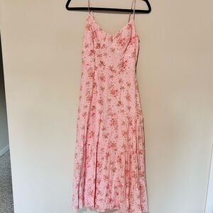 Floral Pink Maxi Dress